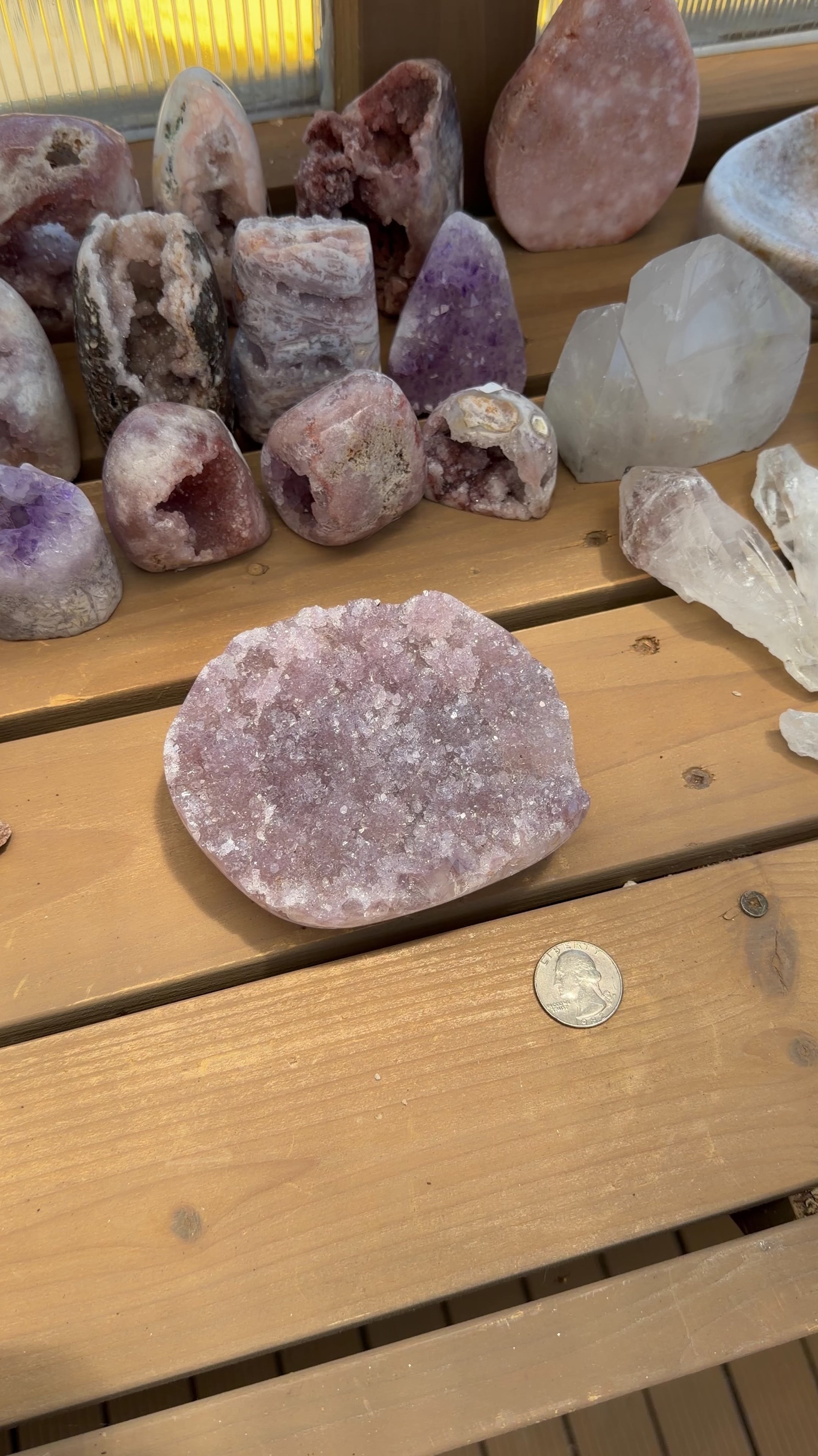 Quarter in view as size reference. Approximately 3in x 1in x 3in. 